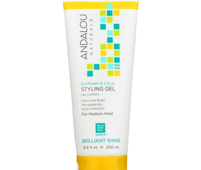 Andalou naturals - healthy shine sunflower & citrus styling gel  200 ml Cheap