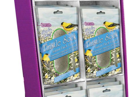 F.m. Browns  Wildbird - Garden Chic! Thistle Sock Instant Feeder Display Online now