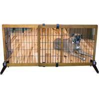 Carlson Pet Products - Freestanding pressure Mount Wooden Pet Gate Fashion