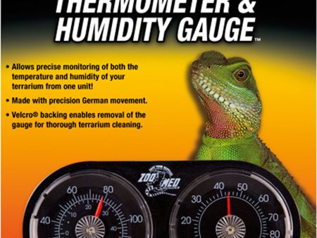 Zoo Med Laboratories Inc-Dual Thermometer And Humidity Gauge on Sale