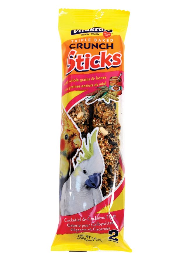 Vitakraft Pet Prod Co Inc - Triple Baked Crunch Sticks - Cockatiel cockatoo Fashion