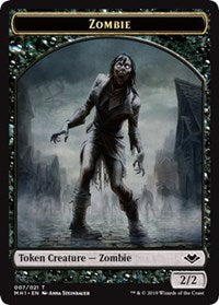 Zombie (007)    Construct (017) Double-Sided Token [Modern Horizons Tokens] For Cheap