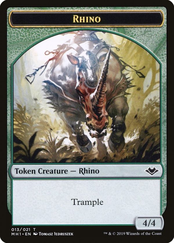 Zombie (007)    Rhino (013) Double-Sided Token [Modern Horizons Tokens] on Sale