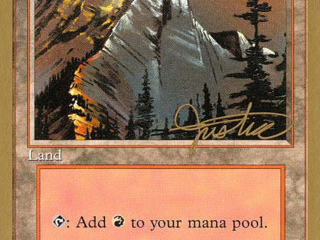 Mountain (mj373) (Mark Justice) [Pro Tour Collector Set] For Sale