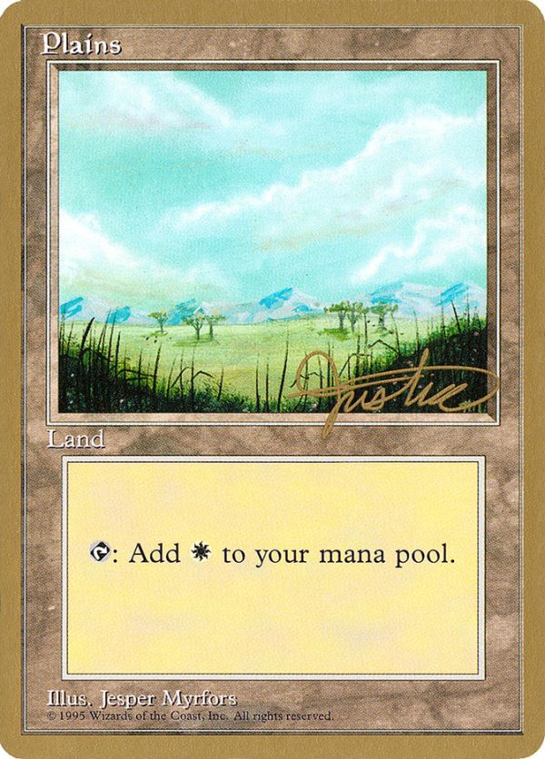 Plains (mj365) (Mark Justice) [Pro Tour Collector Set] Online Sale