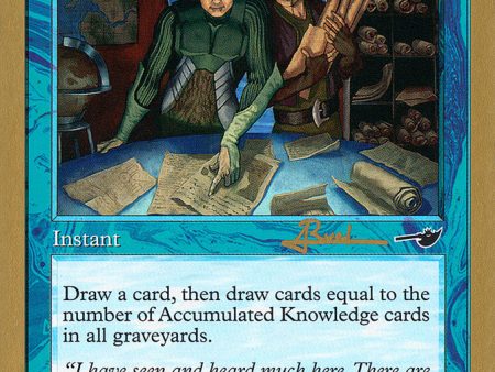 Accumulated Knowledge (Antoine Ruel) [World Championship Decks 2001] Online