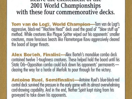 2001 World Championships Ad [World Championship Decks 2001] For Cheap